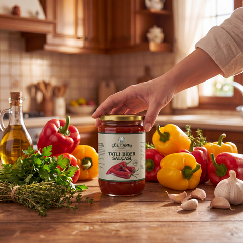 Anneanne Usulü Antep Tatlı Biber Salçası - 600g