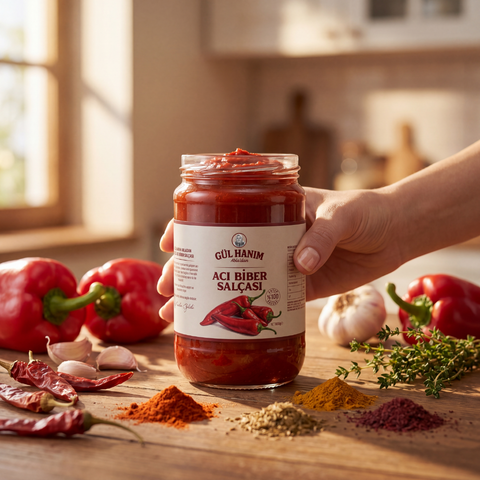 Anneanne Usulü Antep Acı Biber Salçası - 600g