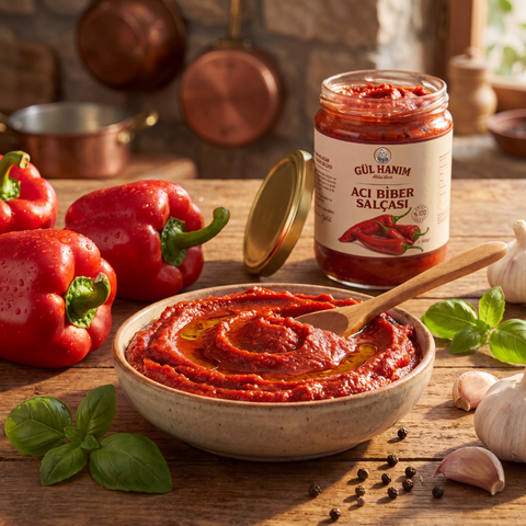 Anneanne Usulü Antep Acı Biber Salçası - 600g