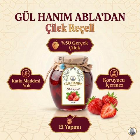 Anneanne Usulü Çilek Reçeli (450 gr)