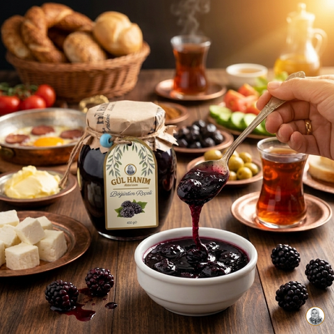 Anneanne Usulü Böğürtlen Reçeli (450 gr)