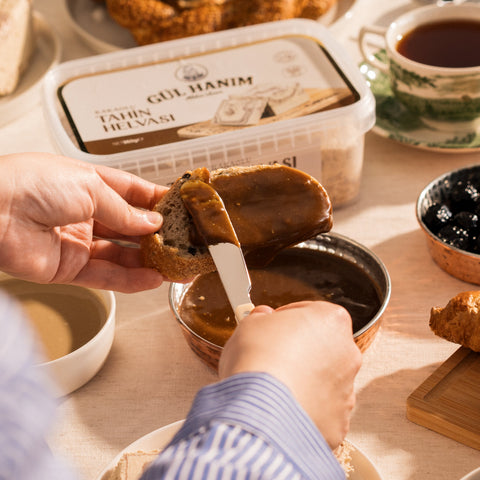 %100 Yerli Susam Tahini 300g + Doğal Üzüm Pekmezi 400g