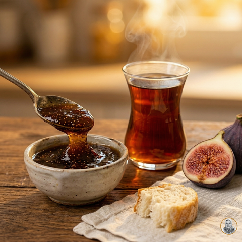 İncir Reçeli 450 gr %50 Meyve Oranlı Katkısız Koruyucusuz El Yapımı